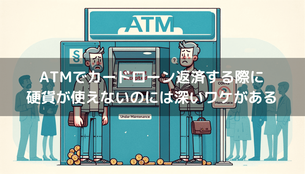 ATMでカードローン返済する際に硬貨が使えないのには深いワケがある